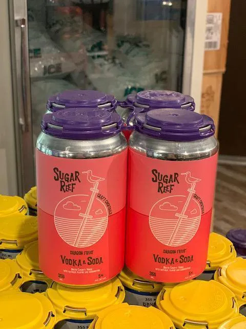 Cocktail Sugar Reef 4pk Dragon Fruit Vodka & Soda
