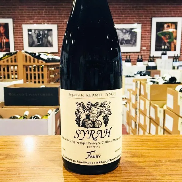 Red Wine Faury Syrah By Kermit Lynch