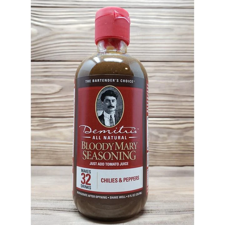 Misc Demitris Seasoning 8oz Bloody Mary Chilies & Peppers