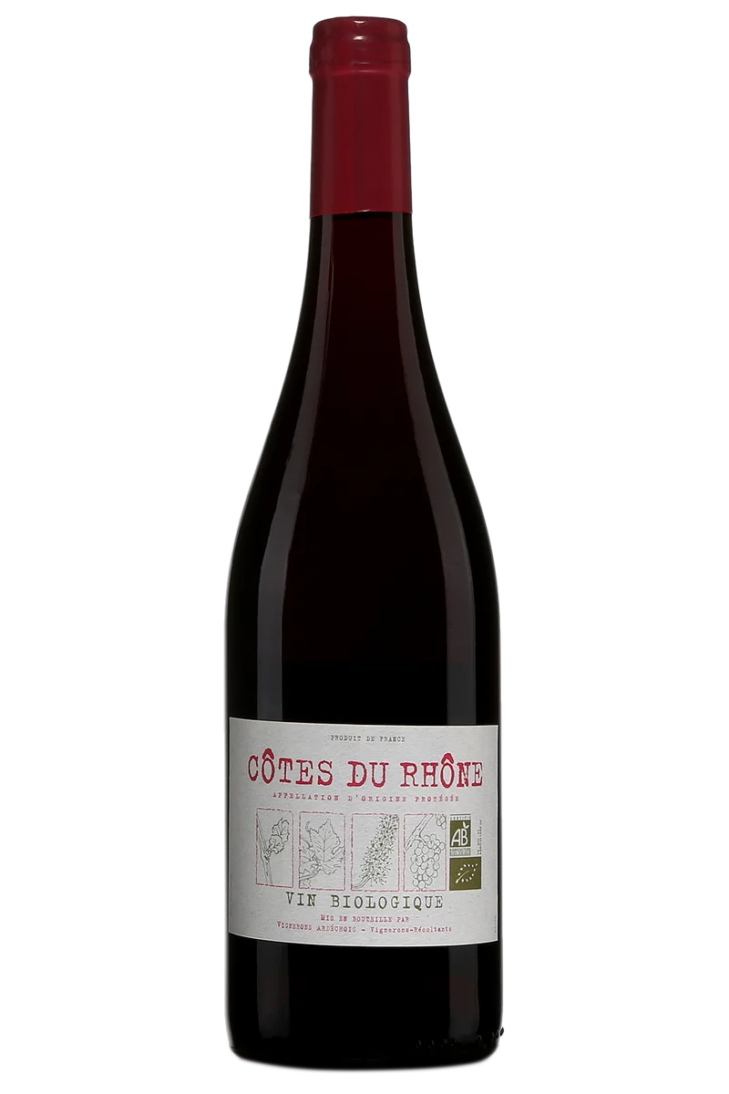Red Wine Cotes du Rhone Ardechois Organic