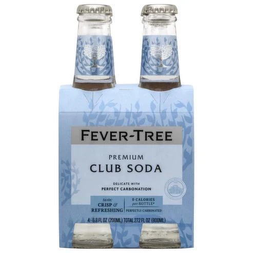 N/A Drinks Fever Tree 4pk Club Soda