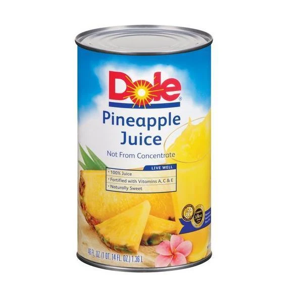 NA Drinks Can Dole Pineapple 46oz