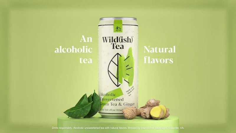 Cocktail Wildish Tea Green Tea & Ginger 6pk