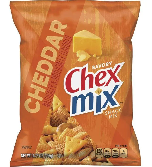 Misc Snacks Chex Mix 4.5oz Cheddar