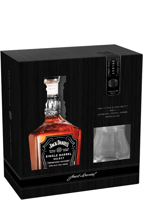 + Gift Set Whiskey Jack Daniel's Single Barrel W\glass