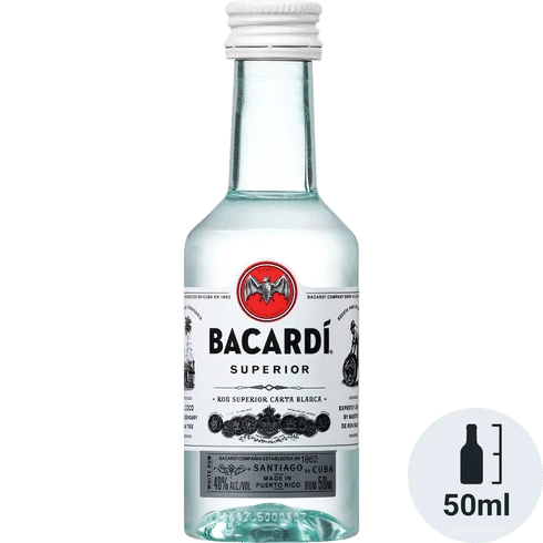 Nip Rum Bacardi Silver