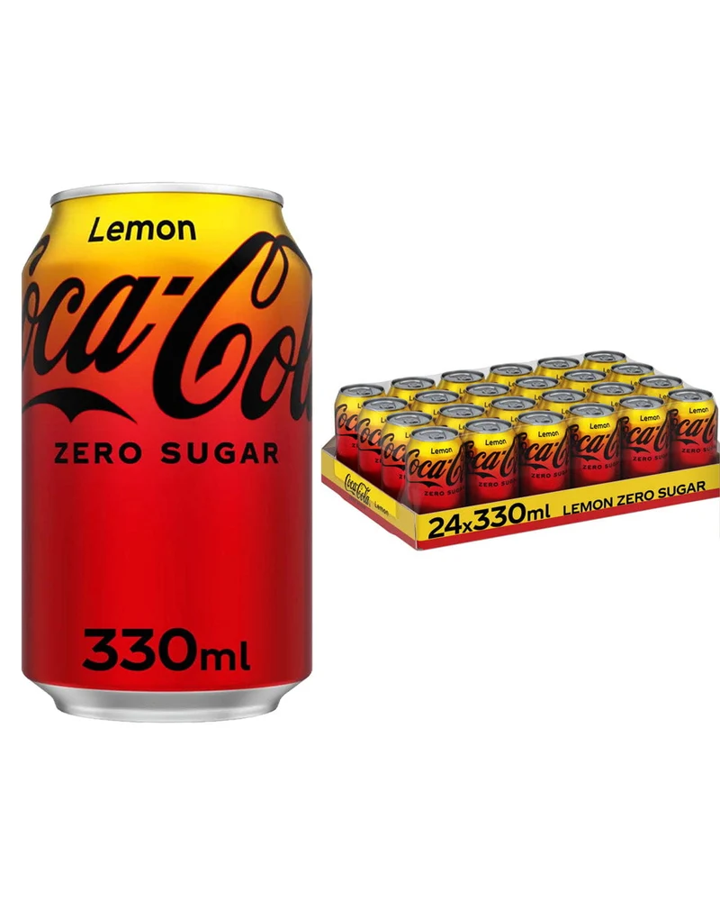 Coca-Cola Zero Sugar Lemon Can Multipack, 24 x 330 ml