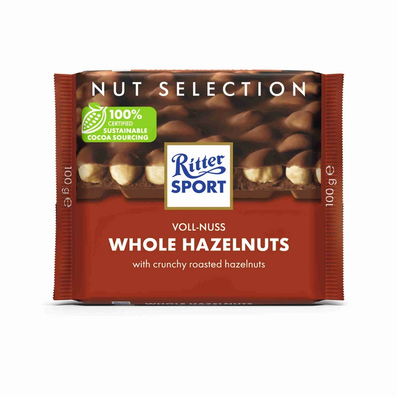 Ritter Sport Milk Chocolate with Hazelnuts 100g
