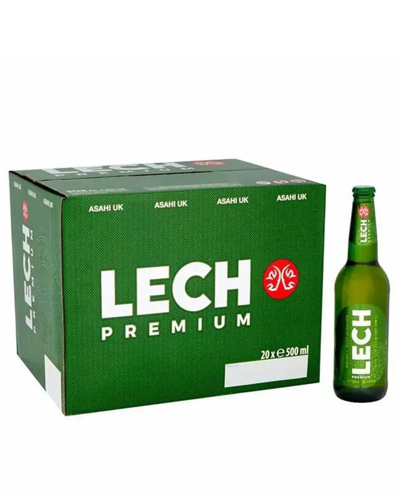 Lech Premium Lager Beer Bottle Multipack, 20 x 500 ml