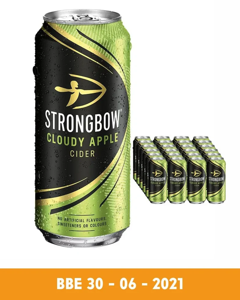 Strongbow Cloudy Apple Cider Can Multipack, 24 x 440 ml