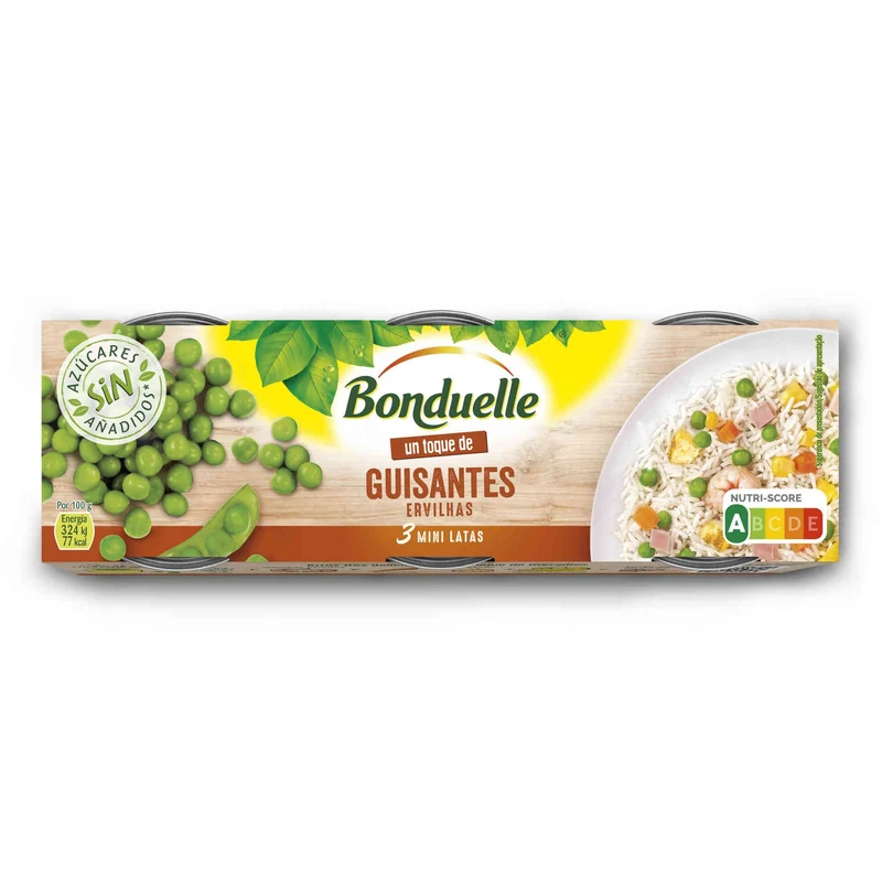 Bonduelle Garden Peas 3 x 75g
