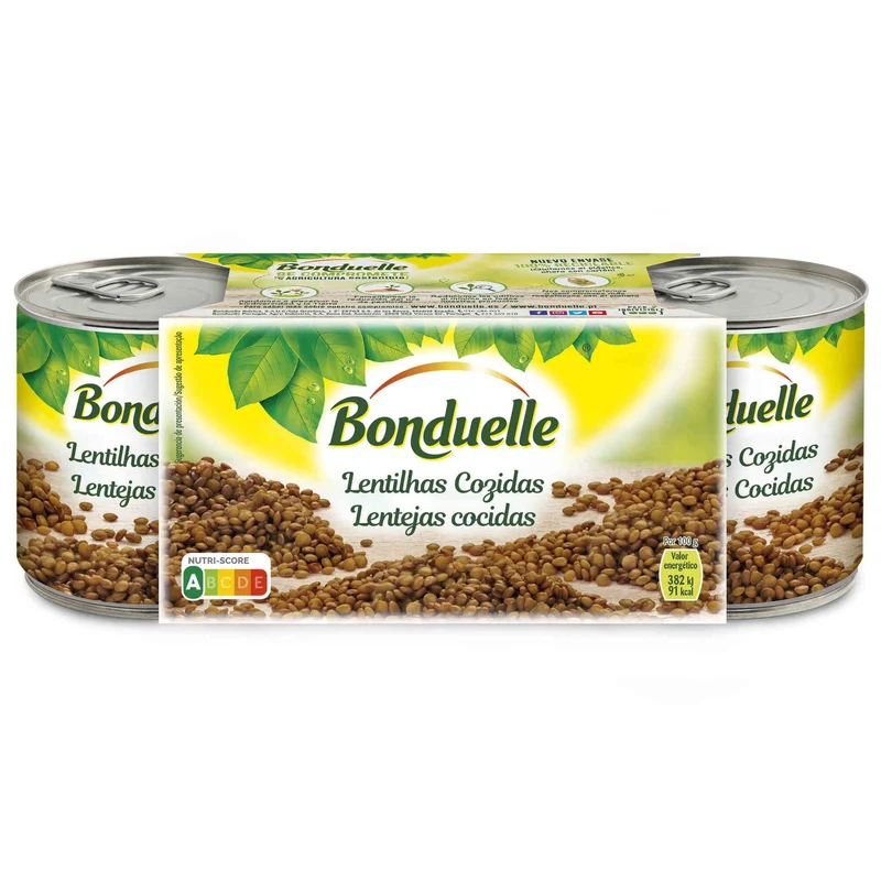 Bonduelle Cooked Lentils 3 x 200g
