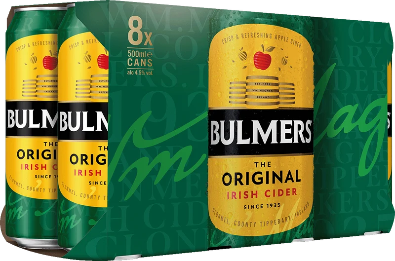 Bulmers Original Irish Cider 8 pack (50cl Cans)