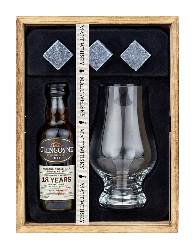 Glengoyne 18 Year Old Single Malt Scotch Whisky Gift Pack, 5 cl