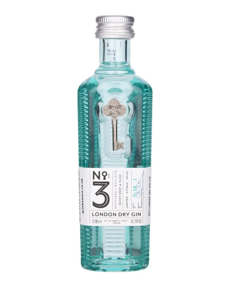 No. 3 London Dry Gin Miniature, 5 cl