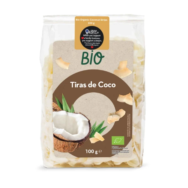 Organic Coconut Strips 100g