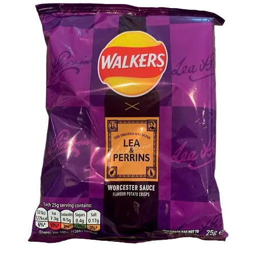Walkers Worcester Sauce Crisps with Lea and Perrins 25g