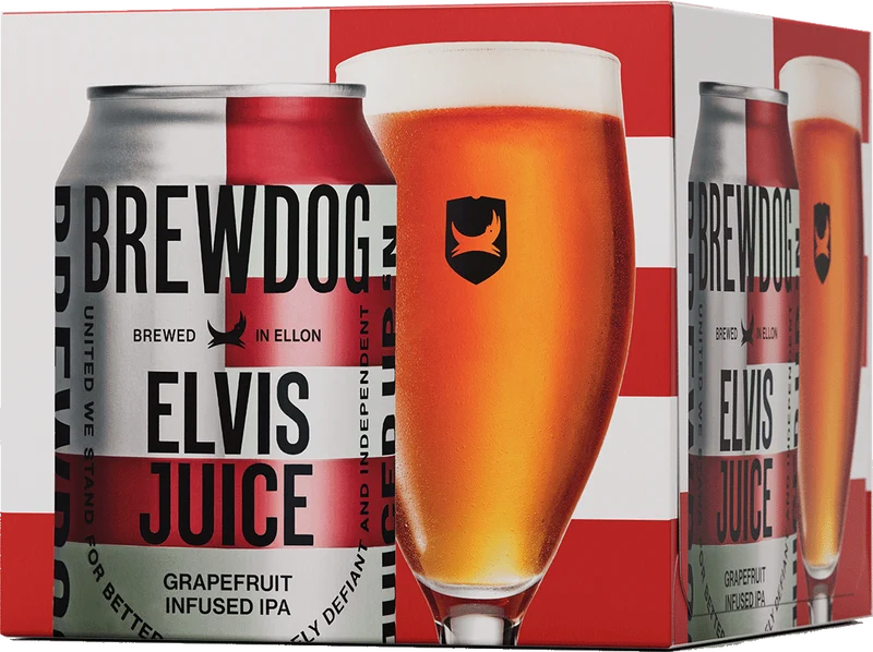 BrewDog Elvis Juice 4 Pack (33cl Cans)