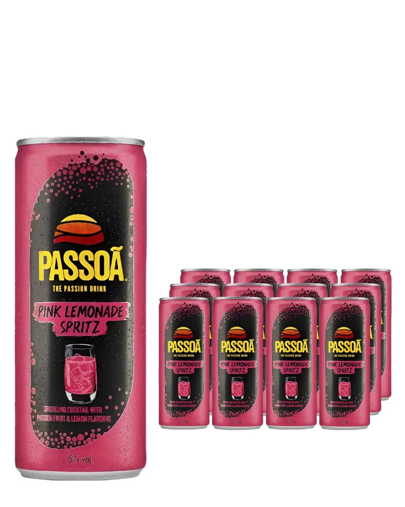 Passoa Pink Lemonade Spritz Can Multipack, 12 x 250 ml