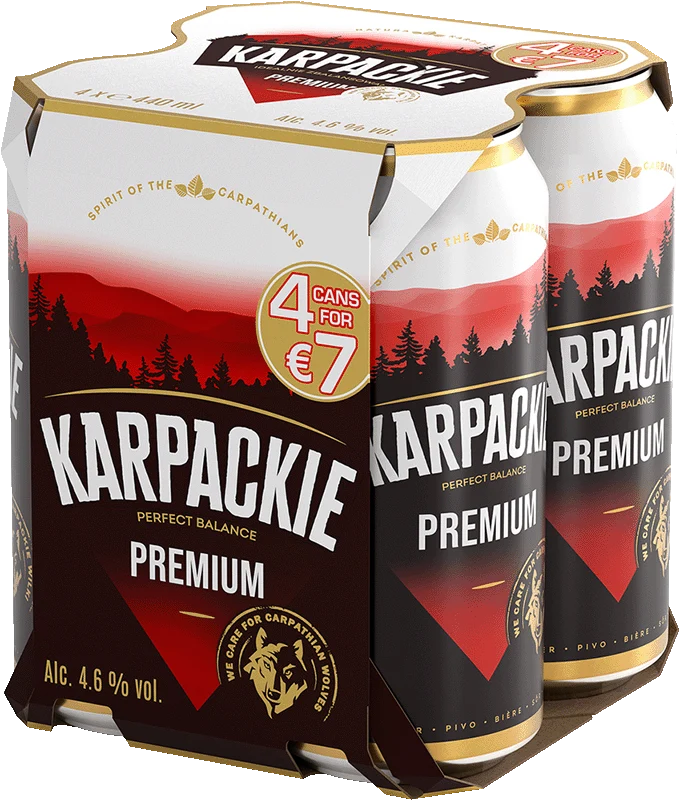 Karpackie 4 Pack (44cl Cans)