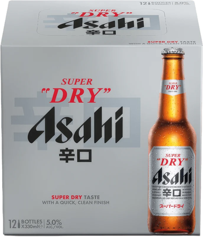 Asahi Super Dry 12 Pack (33cl Bottles)