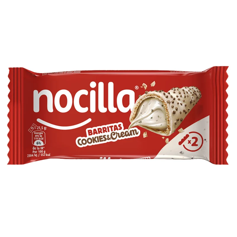 Nocilla Barritas Cookies and Cream 2 x 21.5g (43g)