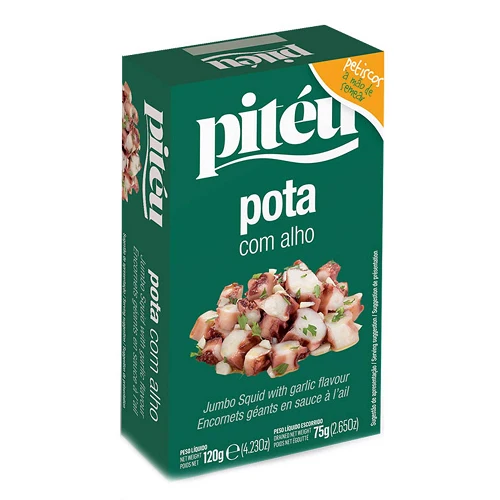 Pitéu Squid with Garlic 120g