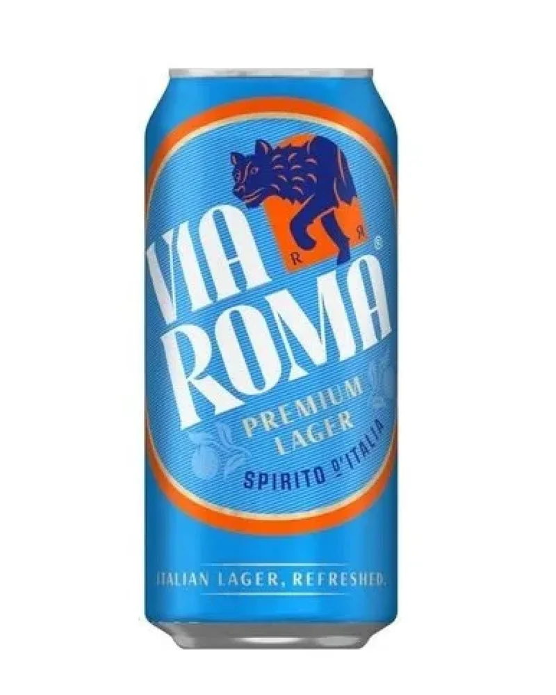 Via Roma Premium Lager Beer Can Multipack, 24 x 440 ml