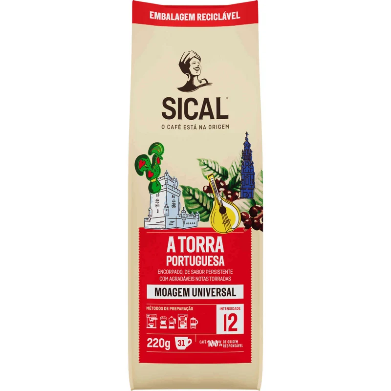 Sical Torra Portuguesa Ground Coffee Intensity 12 220g