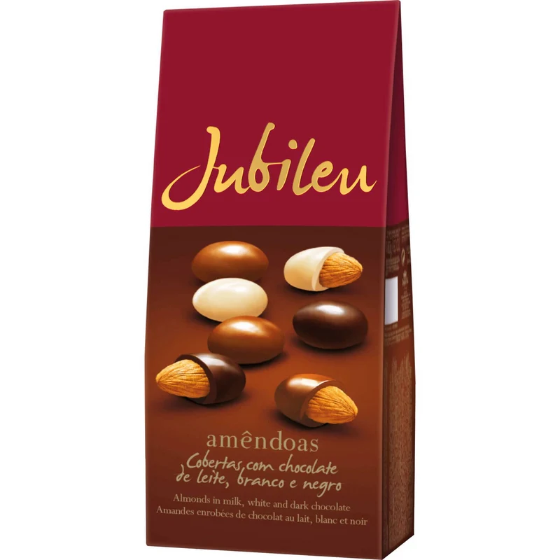 Jubileu Assorted Chocolate Almonds 150g