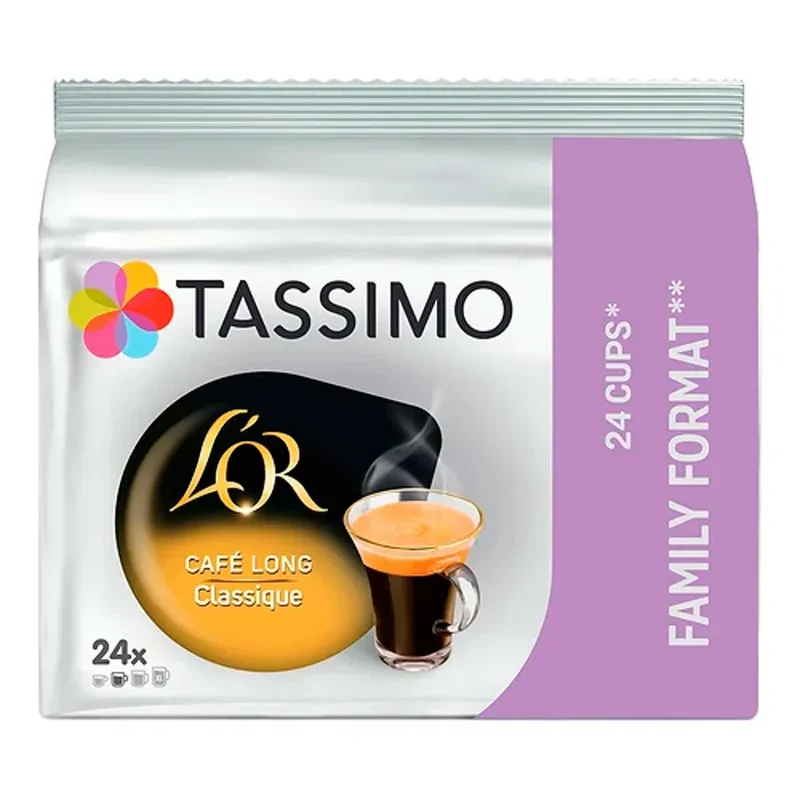 L'OR Café Long Classique Tassimo Coffee Pods 24 Pack