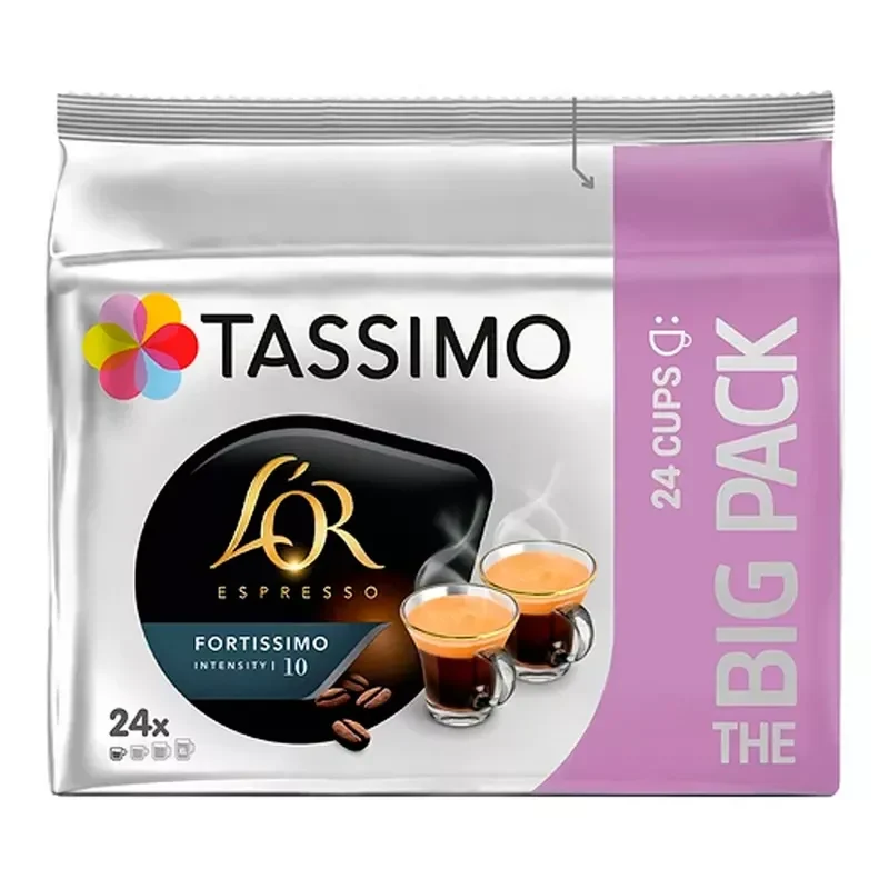 L'OR Espresso Fortissimo Tassimo Coffee Pods 24 Pack