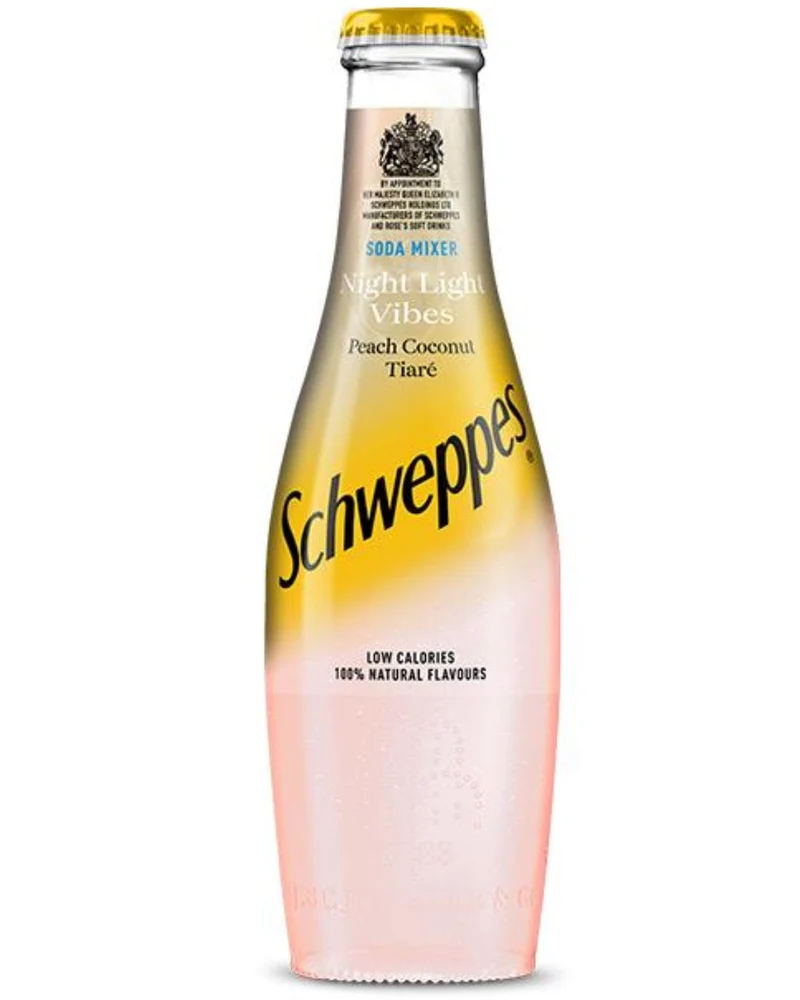 Schweppes Peach Coconut Soda Multipack, 24 x 200 ml