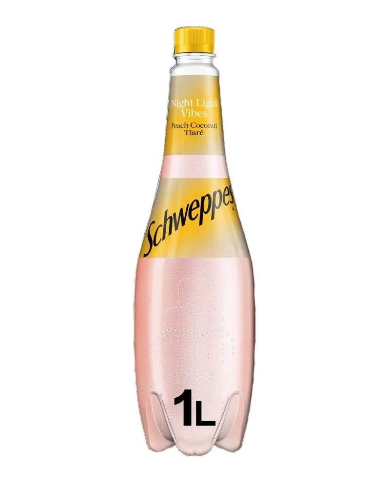 Schweppes Peach Coconut Tiare Soda, 1 L