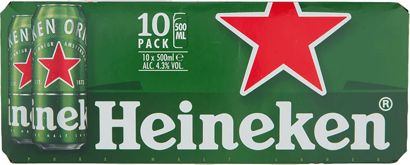 Heineken 10 Pack (50cl Cans)