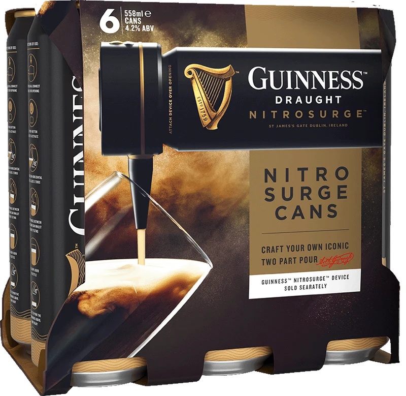 Guinness Nitrosurge Stout 6x55.8cl Can