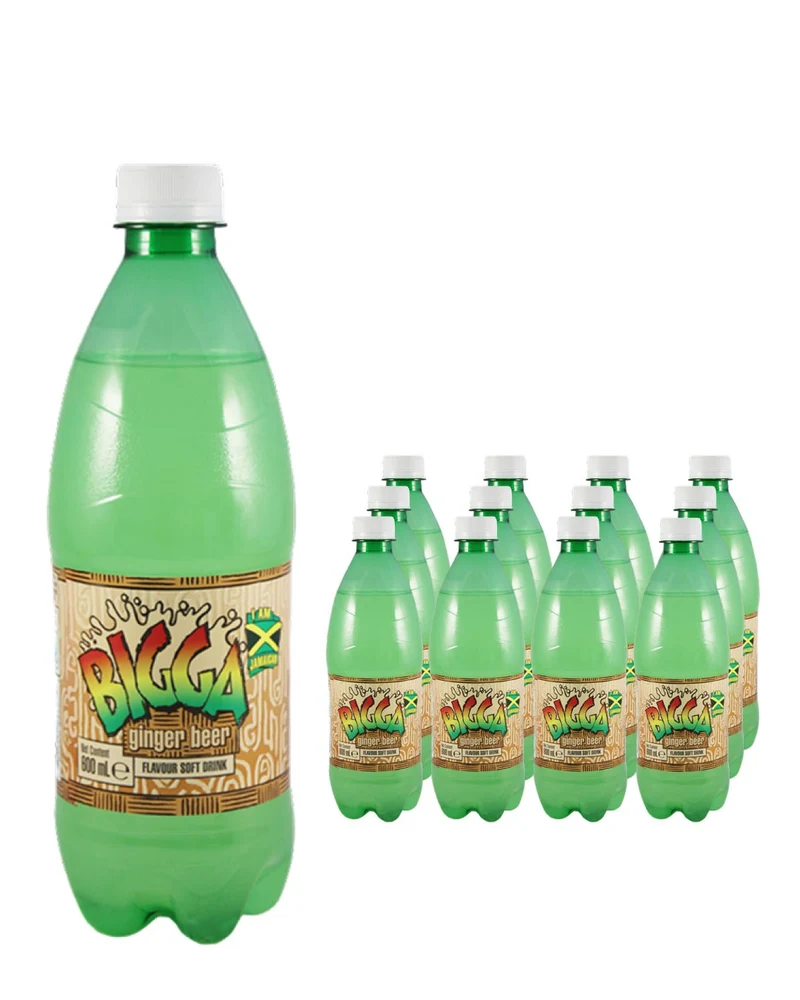 Bigga Ginger Beer Flavoured Soft Drink Multipack, 12 x 600 ml
