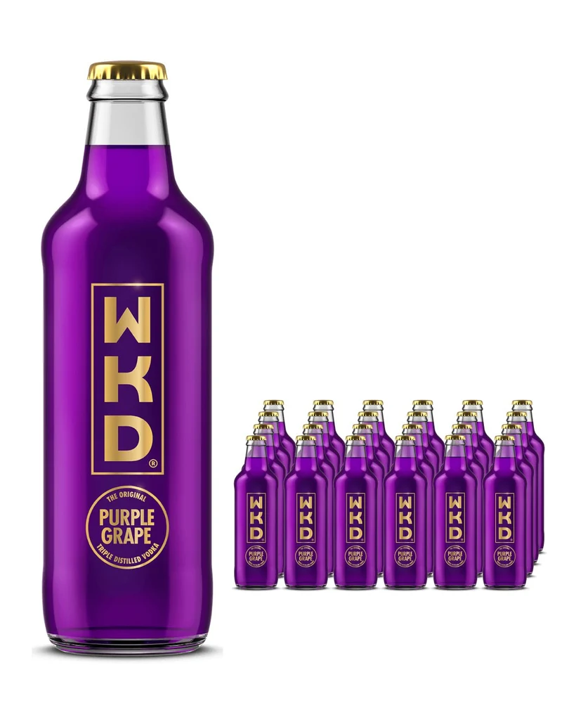 WKD Purple Grape Original Vodka Mix Multipack, 24 x 275 ml