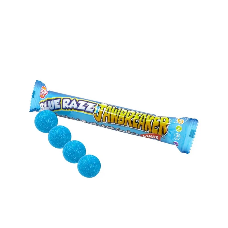 Zed Candy Blue Razz Jawbreakers 4 Pack 33g