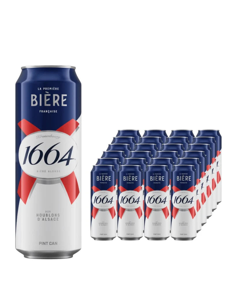 Kronenbourg 1664 Lager Beer Cans Multipack, 24 x 568 ml