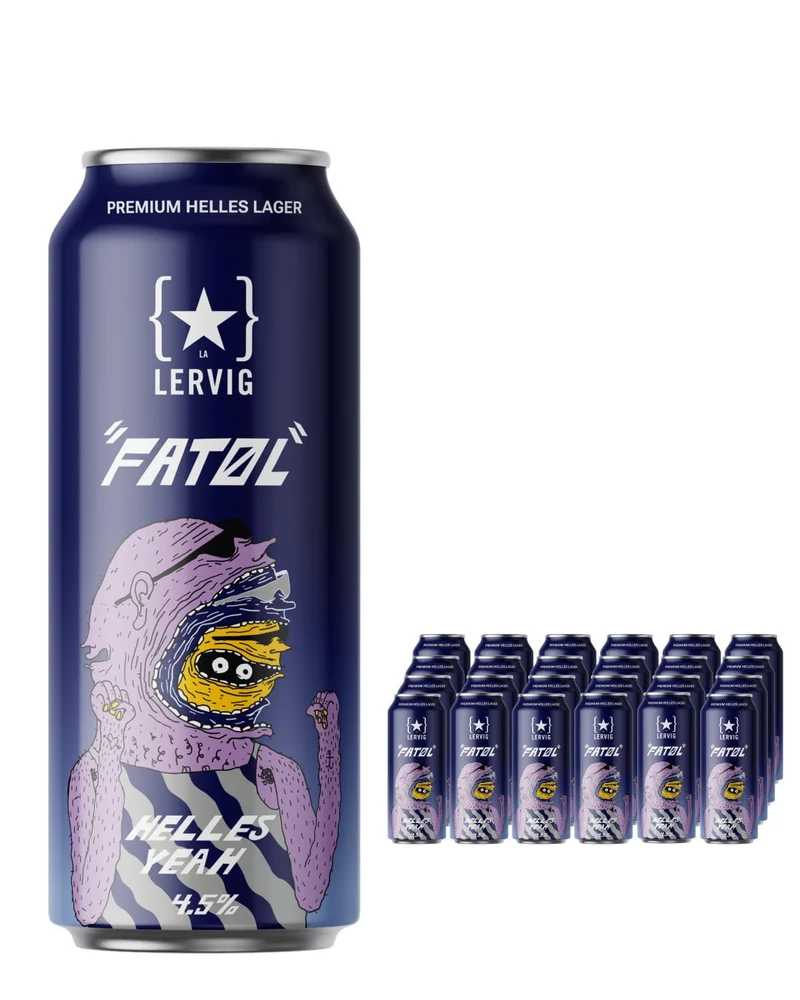 Lervig Helles Yeah Beer Can Multipack, 24 x 500 ml BBE 24/03/2026