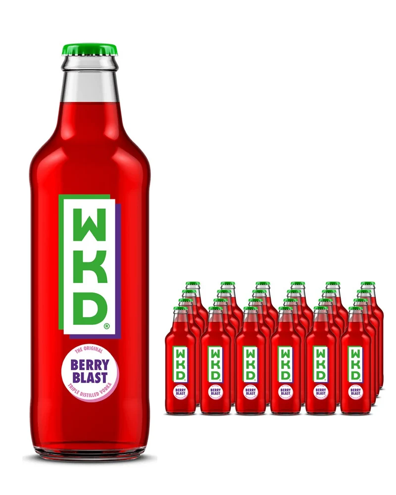 WKD Berry Blast Original Vodka Mix Multipack, 24 x 275 ml
