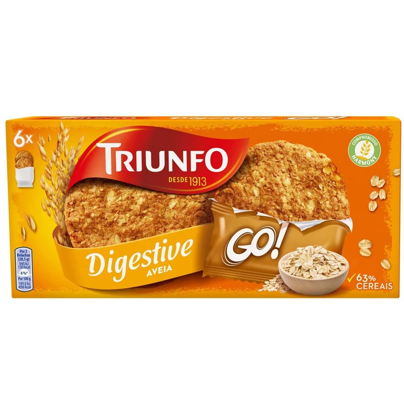 Triunfo Digestive Go Oat Biscuits 171g