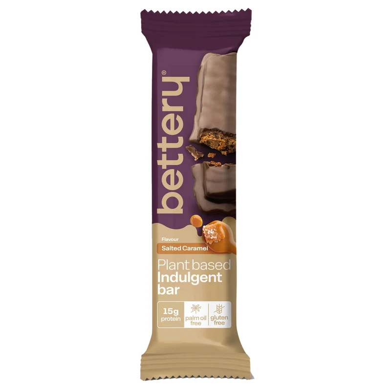 Bettery Indulgent Salted Caramel Plant Protein Bar 55g