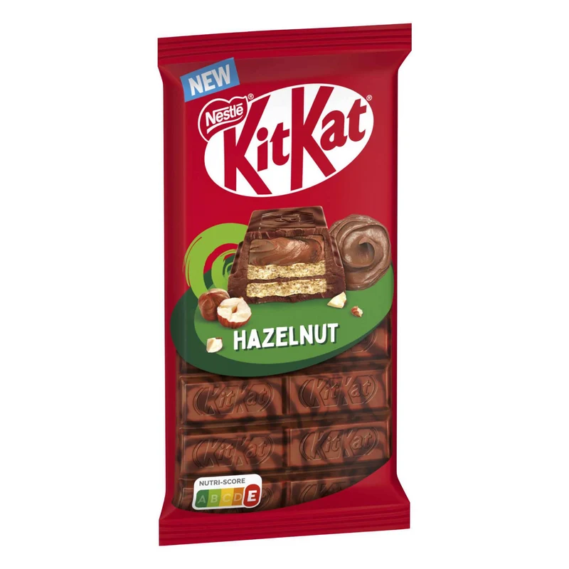 KitKat Milk Chocolate Hazelnut and Biscuit Tablet 99g