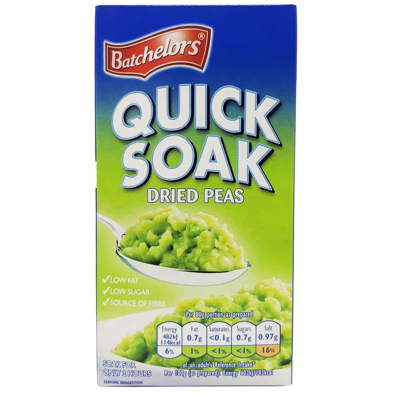 Batchelors Quick Soak Dried Peas 250g