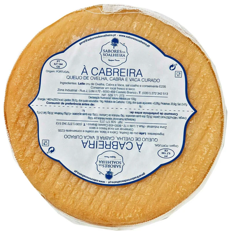 Sabores da Soalheira Cured Mixed Milk Cheese Approx. 750g