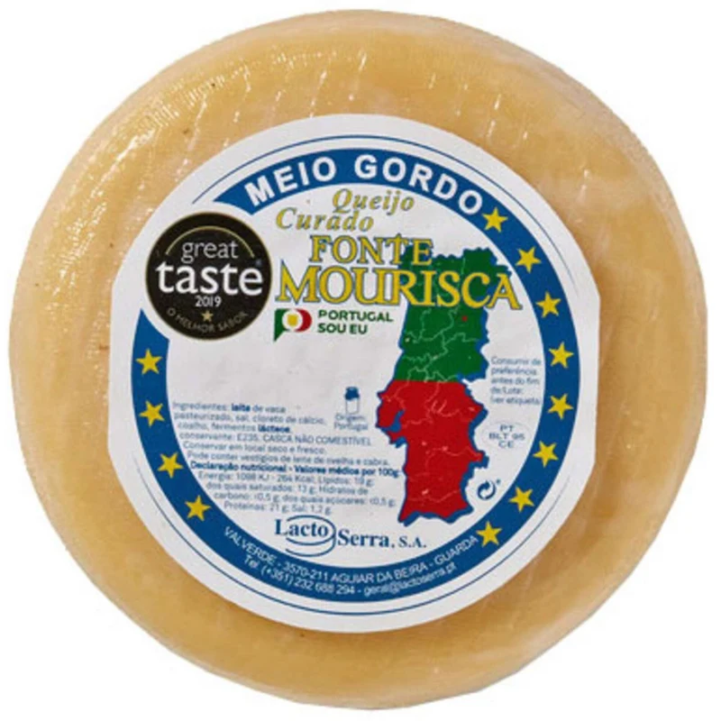 Fonte Mourisca Semi Fat Cured Cow's Milk Cheese Approx. 550g