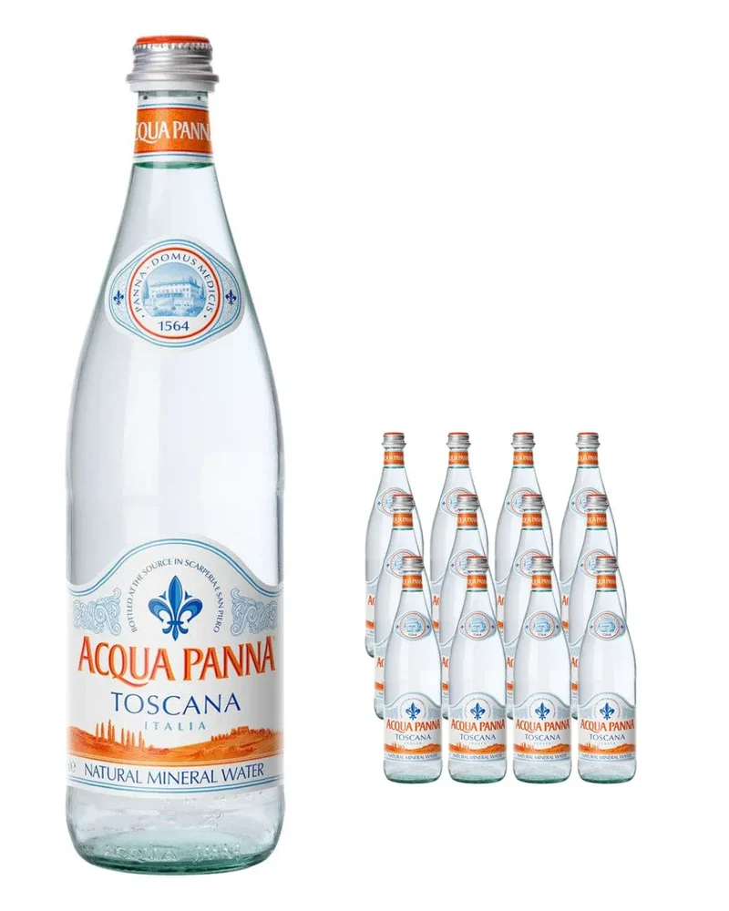 Acqua Panna Still Mineral Water Glass Bottle Multipack, 12 x 75 cl