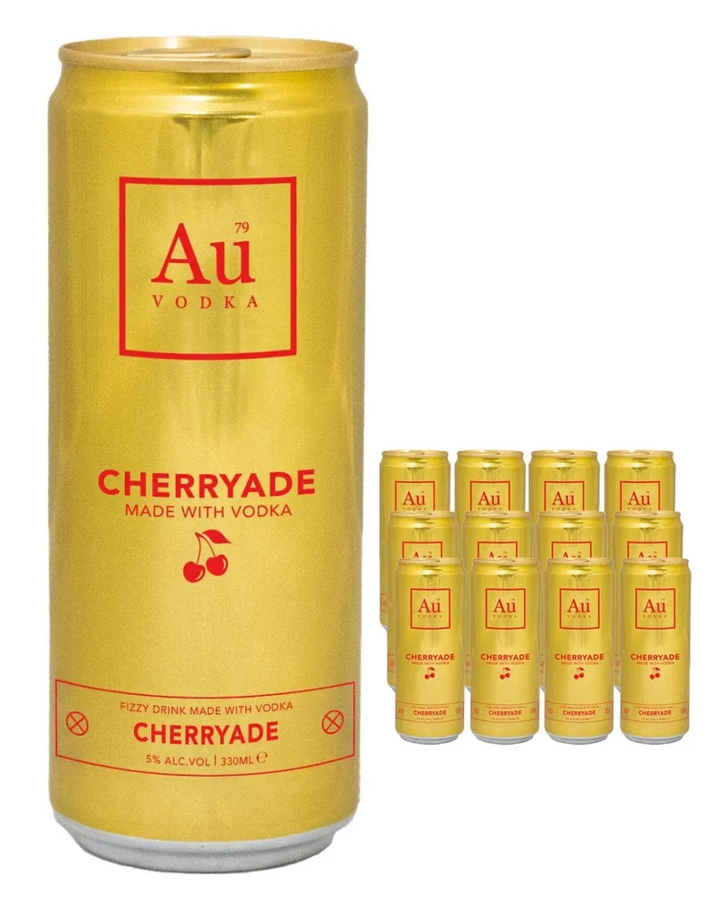 AU Vodka Cherryade Premixed Can Multipack, 12 x 330 ml